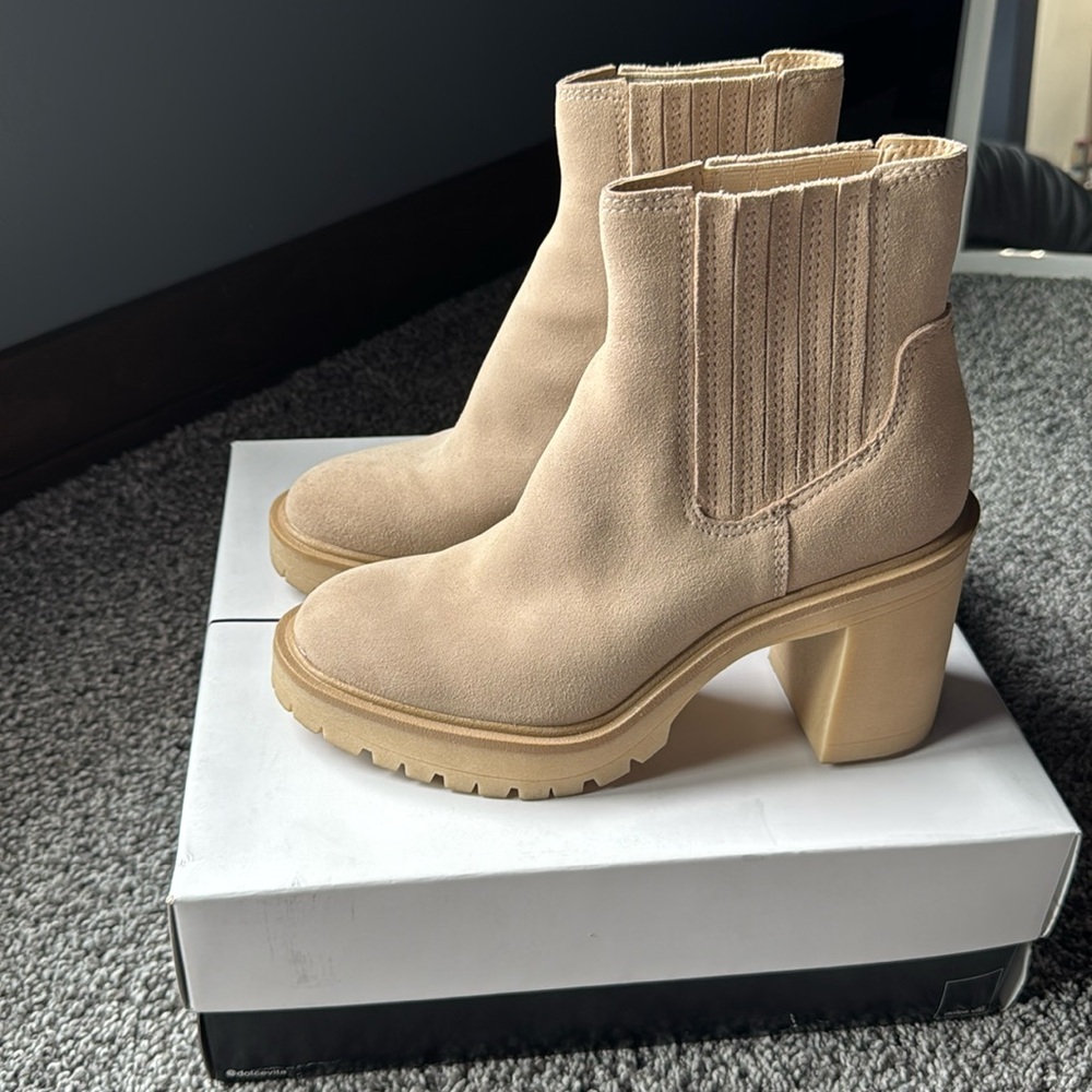 Caster H2O Booties in Dune Suede